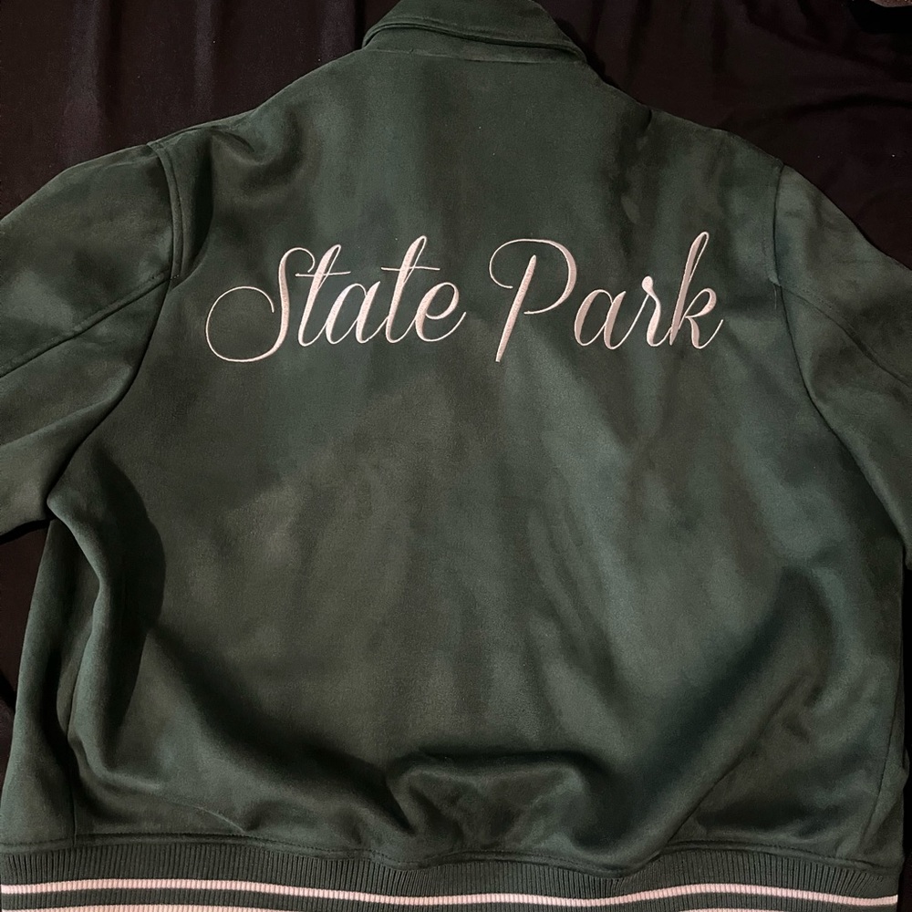 Green Varsity Baseball Jacket - image 4